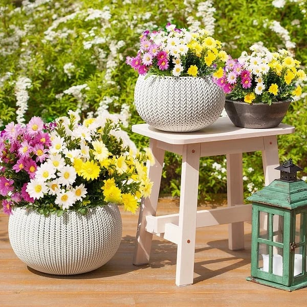 Konstgjorda prästkragar för utomhusbruk 💐